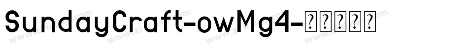 SundayCraft-owMg4字体转换