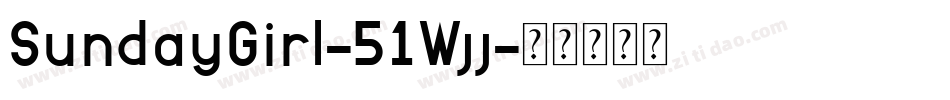 SundayGirl-51Wjj字体转换