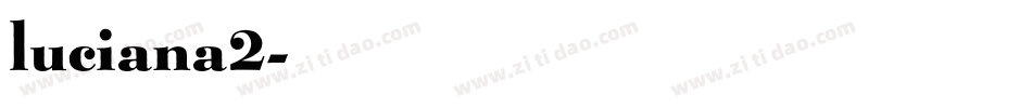 luciana2字体转换