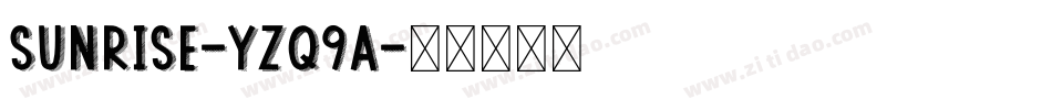Sunrise-Yzq9a字体转换
