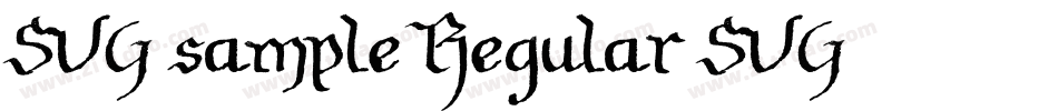 SVG-sample-Regular-SVG字体转换