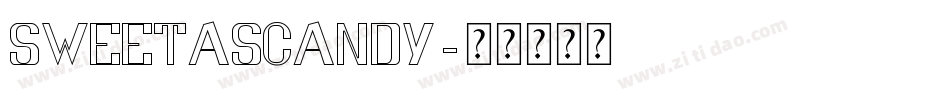 SWEETASCANDY字体转换