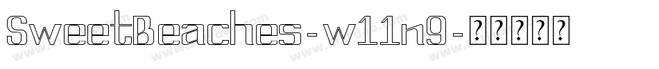 SweetBeaches-w11n9字体转换