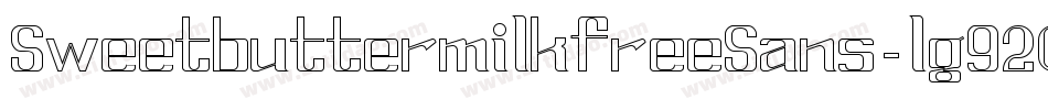 SweetbuttermilkfreeSans-lg920字体转换