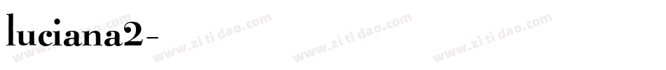 luciana2字体转换