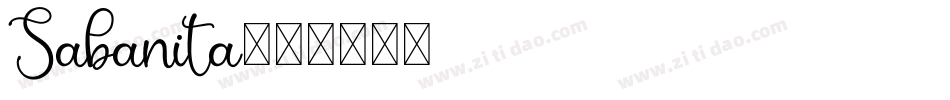 Sabanita字体转换