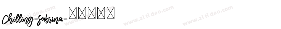 Chilling-Sabrina字体转换