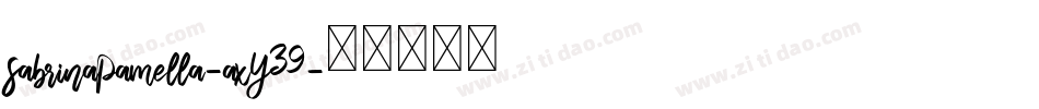SabrinaPamella-axY39字体转换