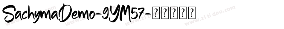 SachymaDemo-9YM57字体转换