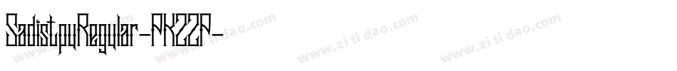 SadistpuRegular-PKZZP字体转换