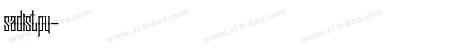 sadistpu字体转换