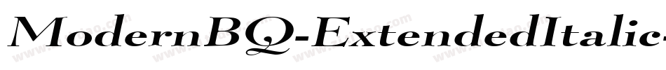 ModernBQ-ExtendedItalic字体转换
