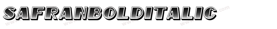 SafranBoldItalic字体转换