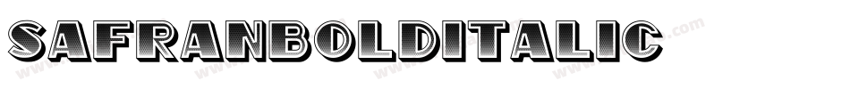 SafranBoldItalic字体转换