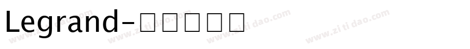 Legrand字体转换