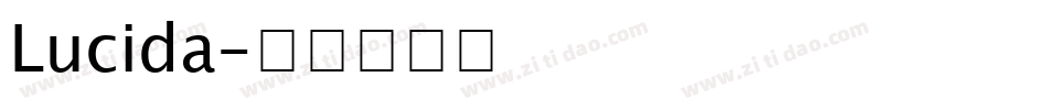 Lucida字体转换