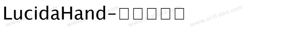 LucidaHand字体转换