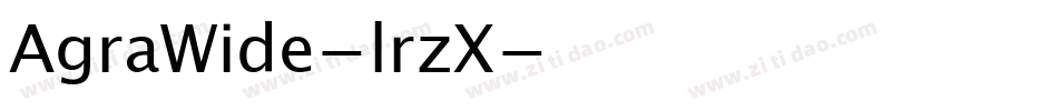 AgraWide-lrzX字体转换