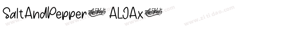 SaltAndPepper-ALJAx字体转换