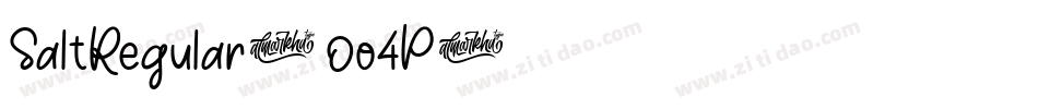 SaltRegular-0o4P字体转换