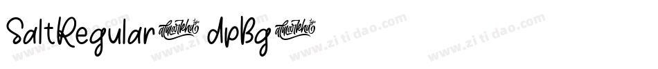 SaltRegular-dpBg字体转换