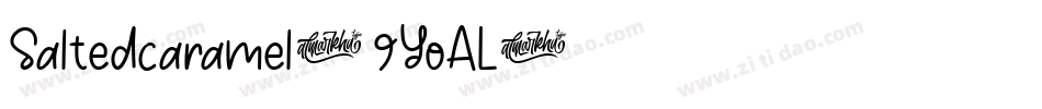 Saltedcaramel-9YoAL字体转换
