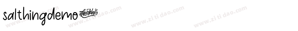 salthingdemo字体转换