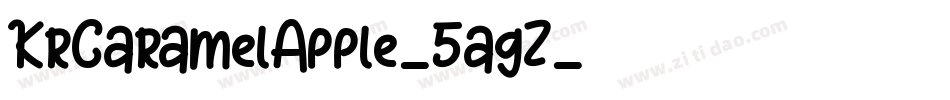 KrCaramelApple-5agZ字体转换