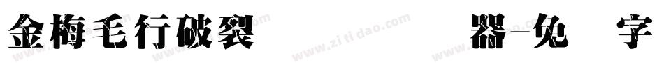 金梅毛行破裂国际码转换器字体转换