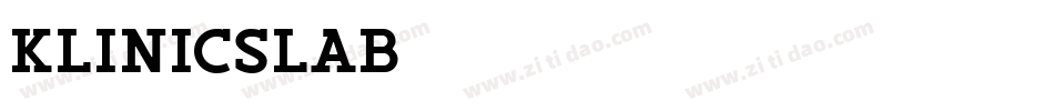 KlinicSlab字体转换 KlinicSlab字体转换
