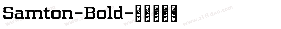 Samton-Bold字体转换