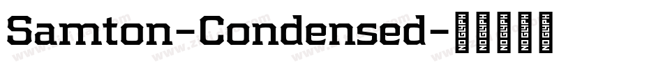 Samton-Condensed字体转换