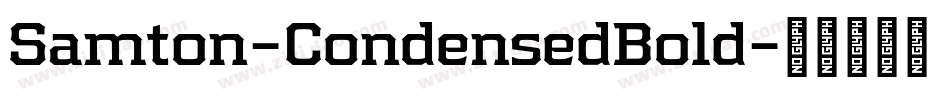 Samton-CondensedBold字体转换