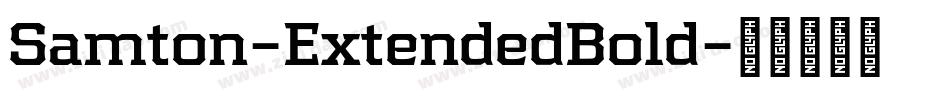 Samton-ExtendedBold字体转换