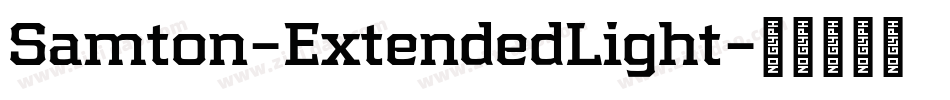 Samton-ExtendedLight字体转换