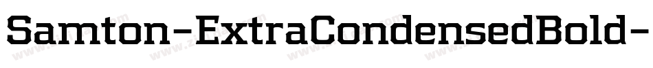 Samton-ExtraCondensedBold字体转换