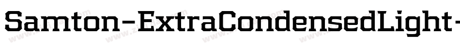 Samton-ExtraCondensedLight字体转换