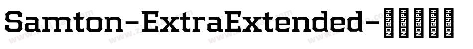 Samton-ExtraExtended字体转换