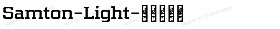 Samton-Light字体转换