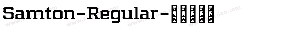 Samton-Regular字体转换