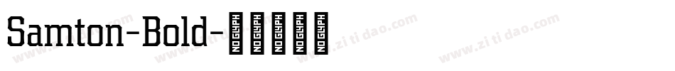 Samton-Bold字体转换