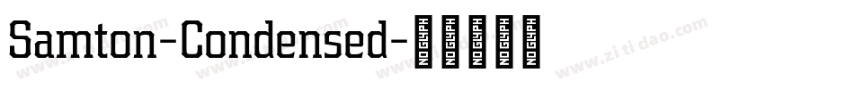 Samton-Condensed字体转换