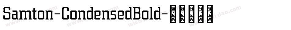 Samton-CondensedBold字体转换