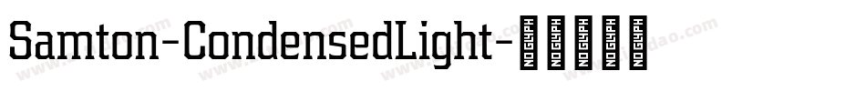 Samton-CondensedLight字体转换