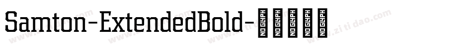 Samton-ExtendedBold字体转换