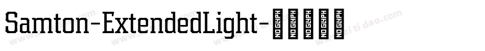 Samton-ExtendedLight字体转换