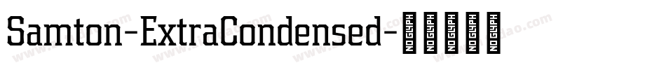 Samton-ExtraCondensed字体转换