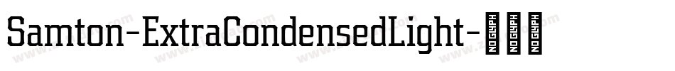Samton-ExtraCondensedLight字体转换