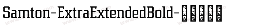 Samton-ExtraExtendedBold字体转换
