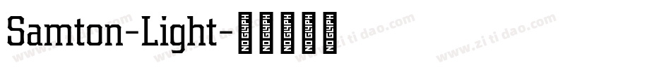 Samton-Light字体转换
